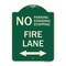 Signmission No Parking Standing or Stopping Fire Lane W/ Bidirectional Arrow Alum Sign, 24" x 18", G-1824-23613 A-DES-G-1824-23613 - alternate 1